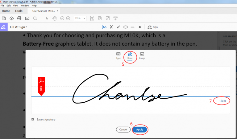 How to Use Pen Tablet to Handwrite words in PDF | GAOMON Q&A