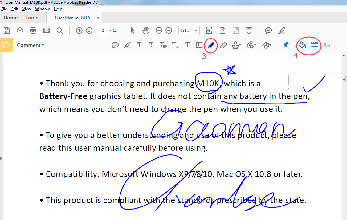 How to Use Pen Tablet to Handwrite words in PDF  GAOMON Q&A