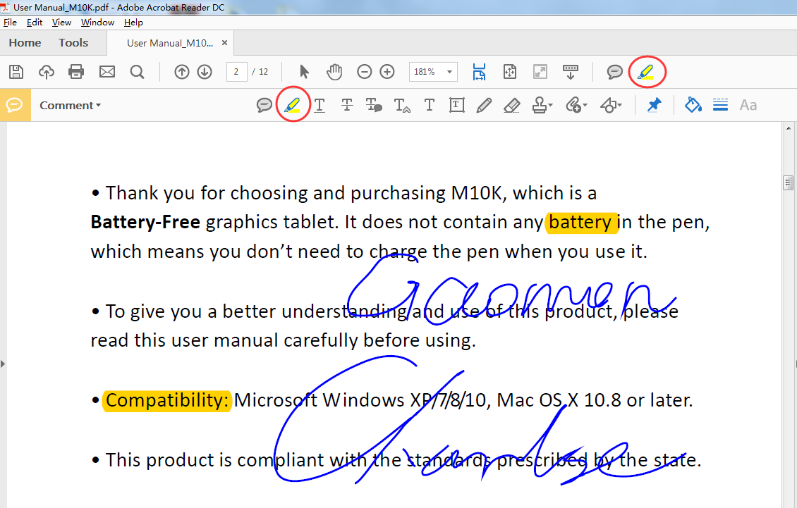 How to Use Pen Tablet to Handwrite words in PDF  GAOMON Q&A