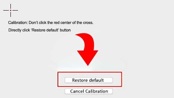 directly click 'Restore default' button