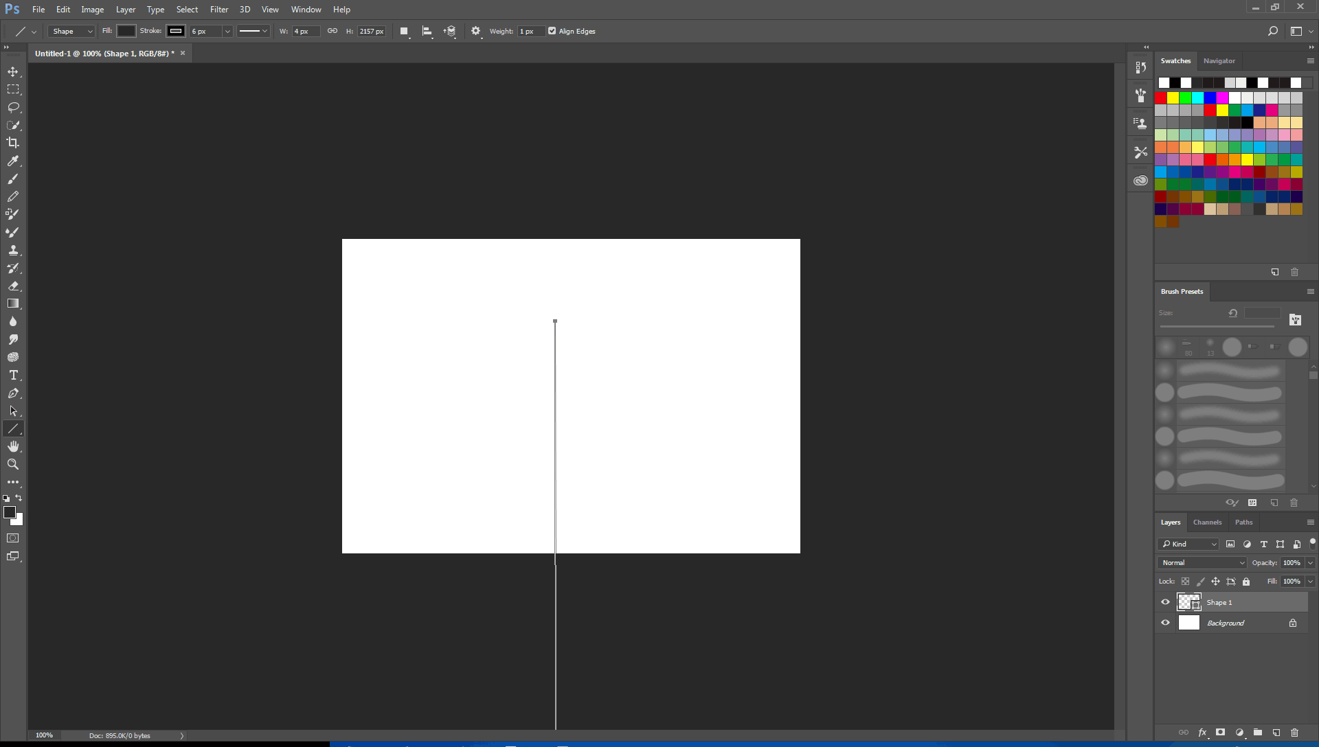 line tool go out of the canvas