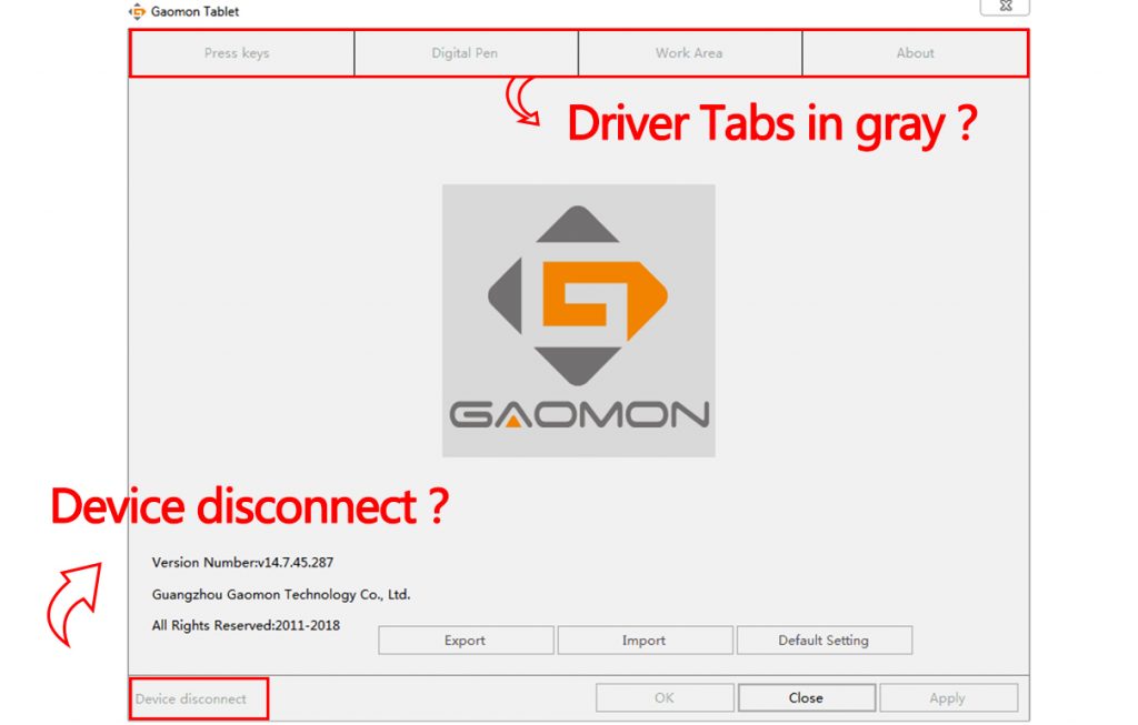 Solutions of PD1560 is not working GAOMON Q&A