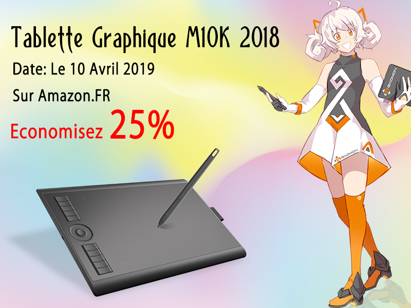 GAOMON graphics tabelt 25% discount at Amazon France