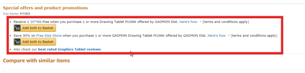 gaomon promotion gift on European amazon (3)