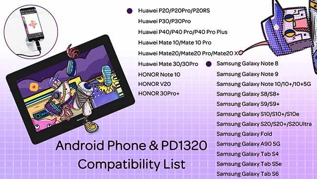 GAOMON PD1320 Android Support