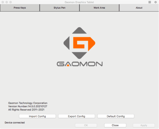 GAOMON drawing tablet driver