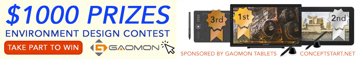 GAOMON&CONCEPTSTART ENVIRONMENT DESIGN DRAWING CONTEST banner